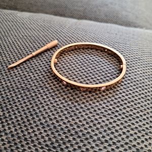 Rose gold love bracelet